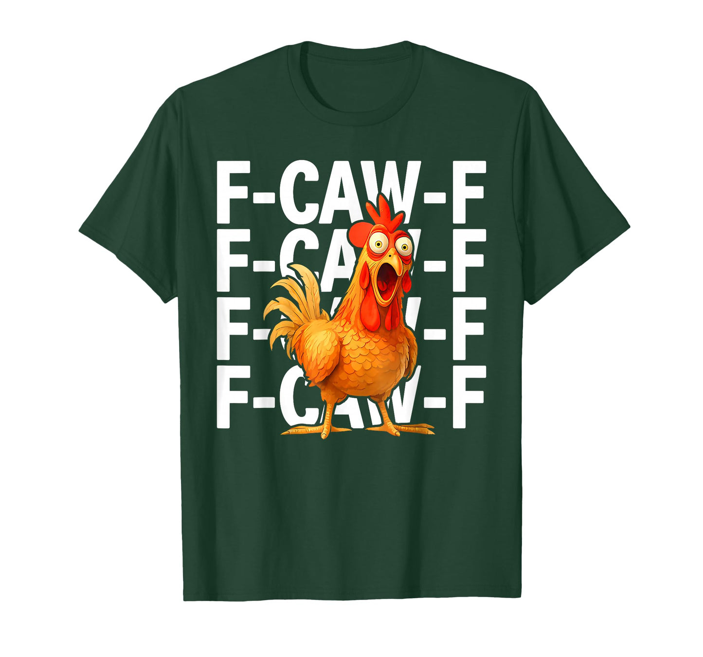 Funny F-Caw-F Chicken FCAWF Rooster Halloween Bird Crow T-Shirt