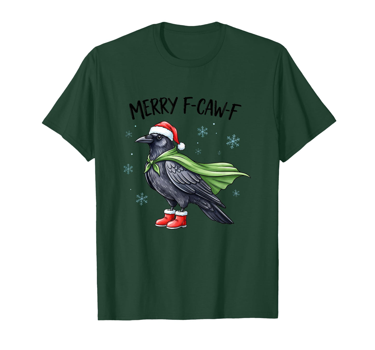 Quote Rooster Merry F-Caw-F Funny Chicken T-Shirt