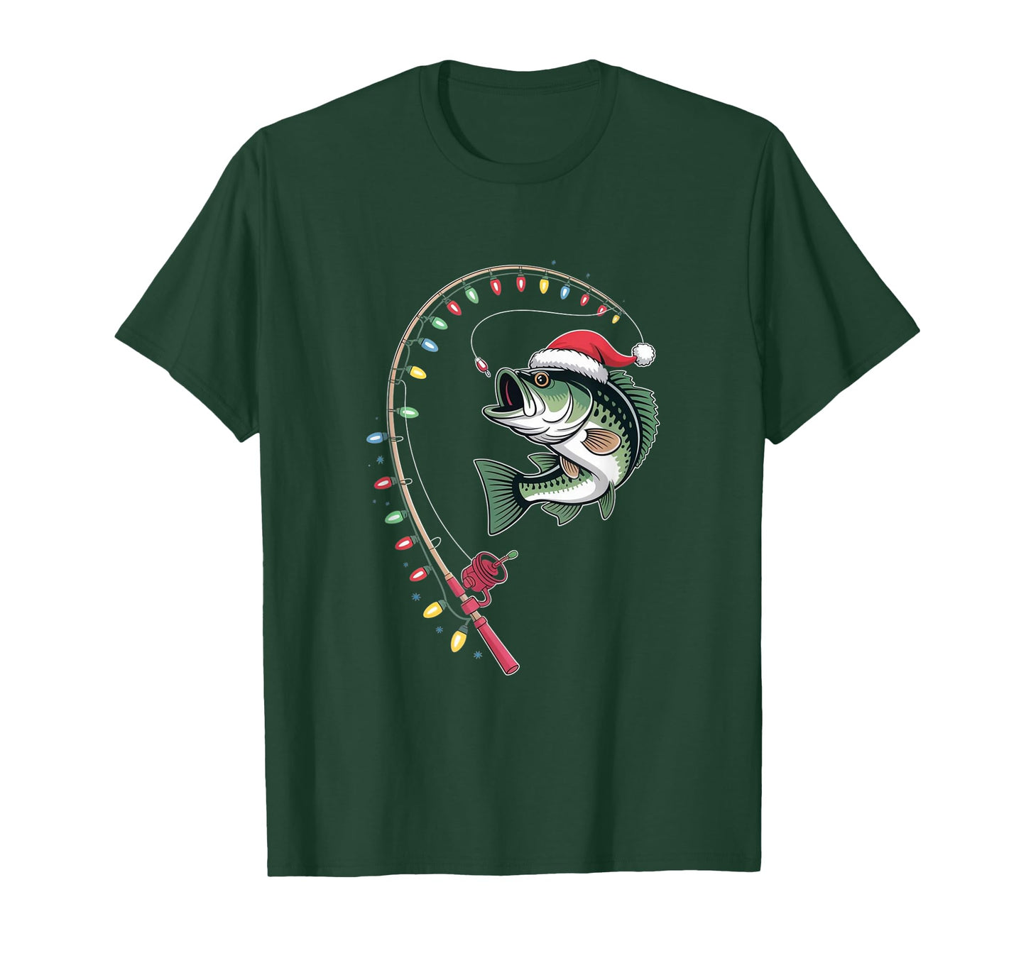 Bass Christmas – Funny Fishing Holiday T-Shirt