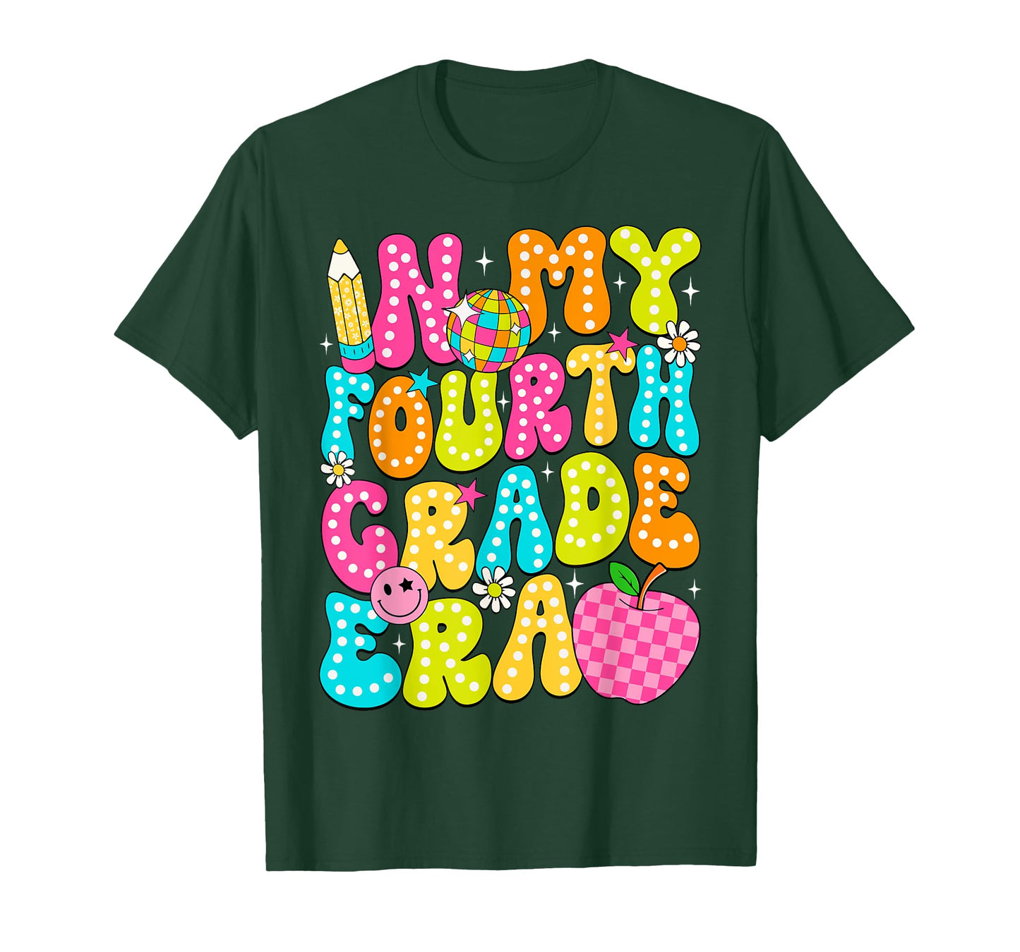 In My Fourth Grade Era 4th Grade Girl Teacher Back To School T-Shirt