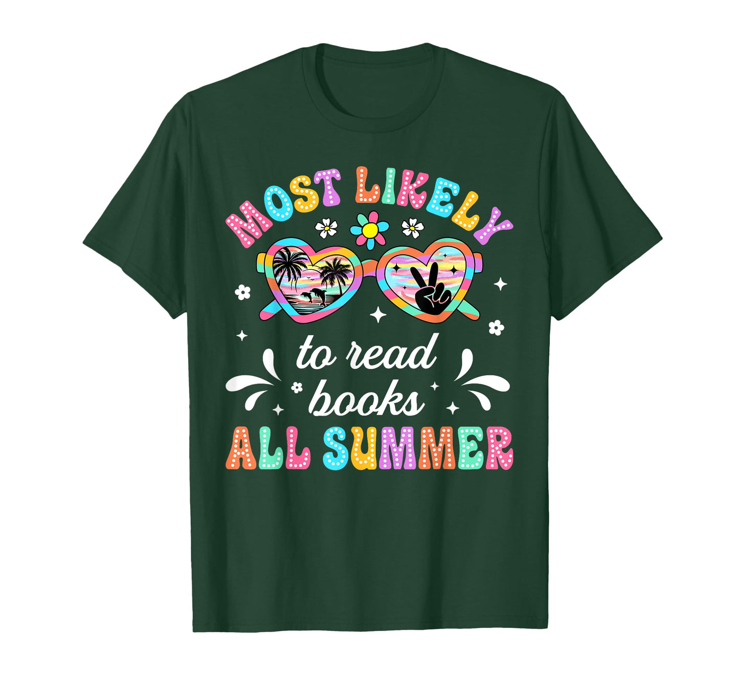 Summer Most Likely To Read Books Last Day Of School T-Shirt