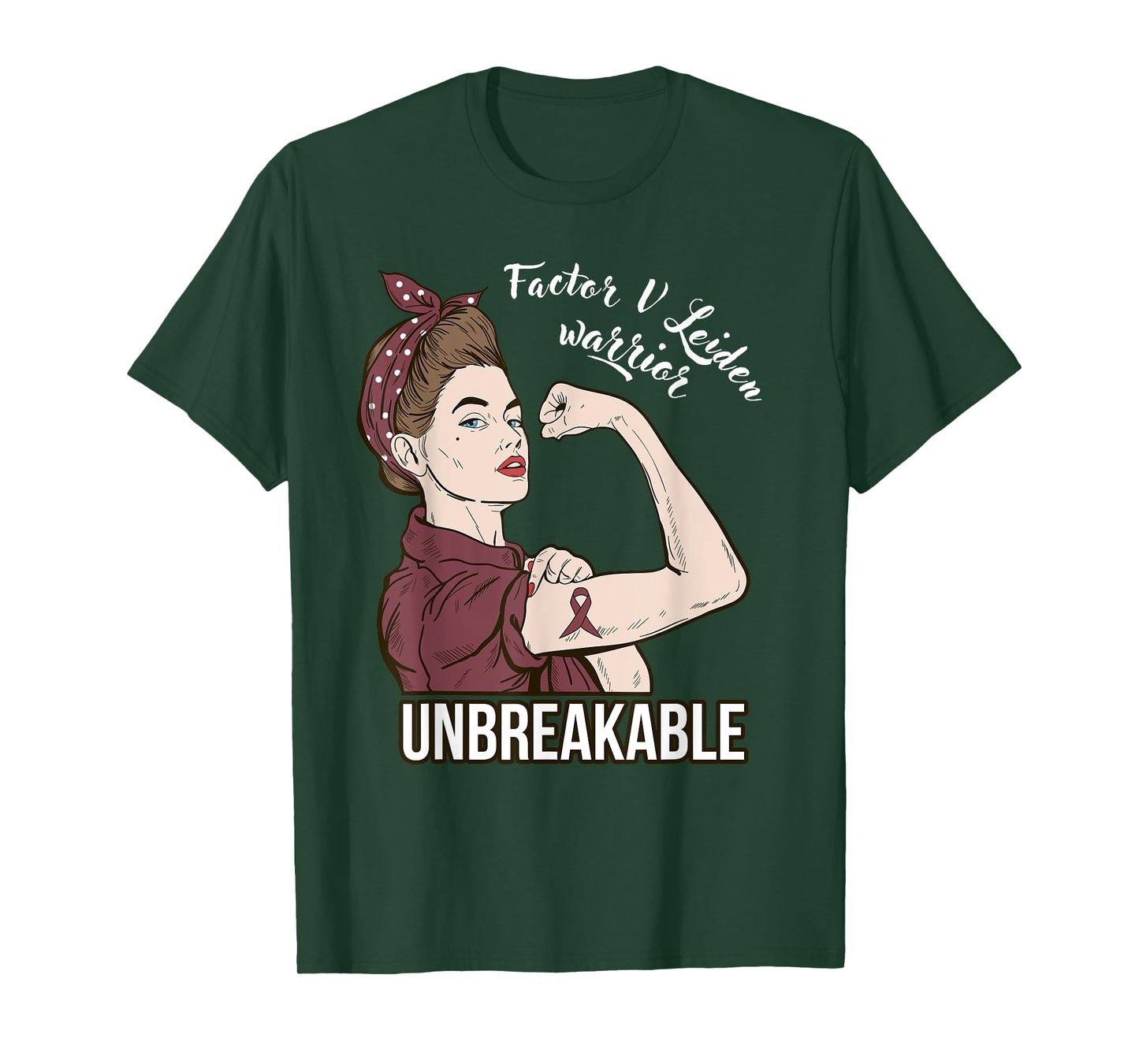 Factor V Leiden Awareness Warrior Unbreakable Her Support T-Shirt