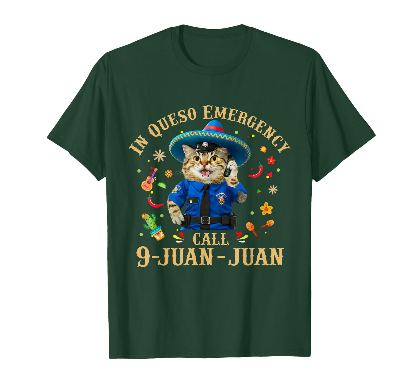 Funny Cinco De Mayo Paramedic Tacos Cat Lover 911 Dispatcher Men Women T-Shirt