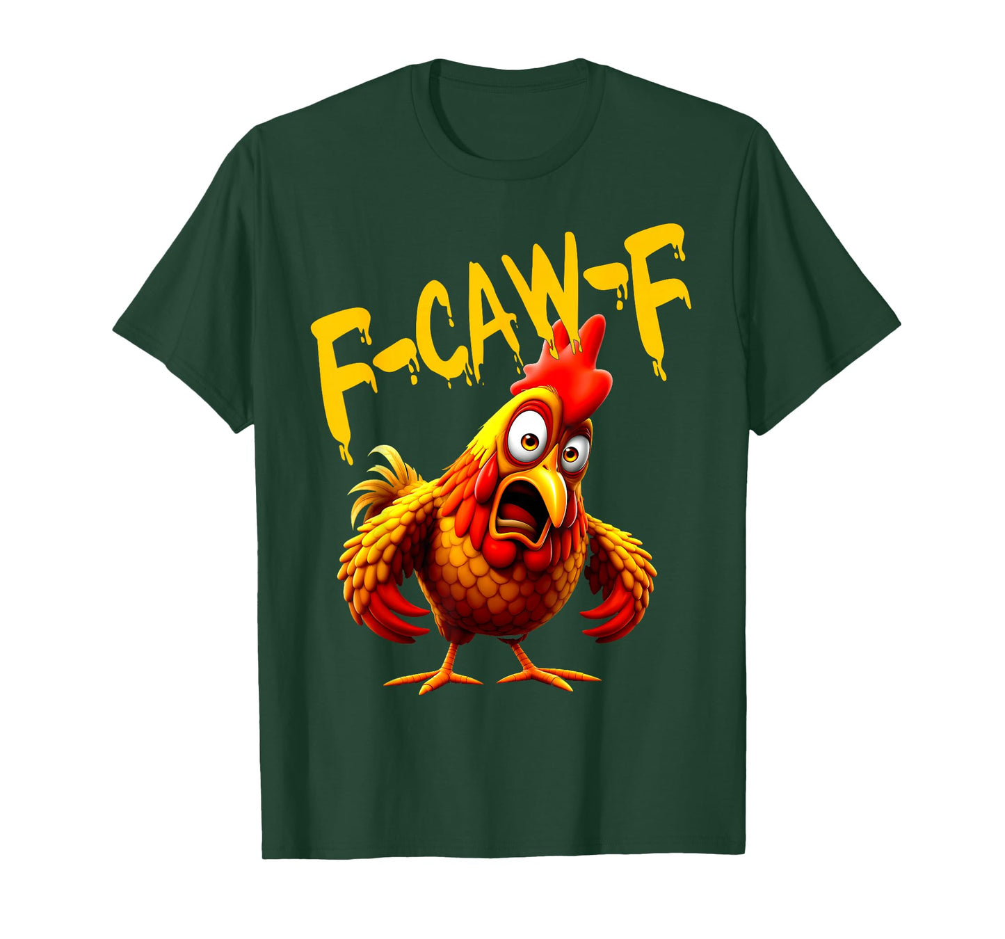 f-caw-f Funny Cow Chicken Vintage T-Shirt