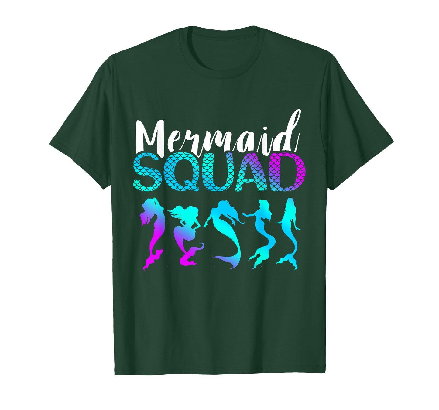 Mermaid Squad Aqua Beautiful Marine Sea Creature Clamshell T-Shirt