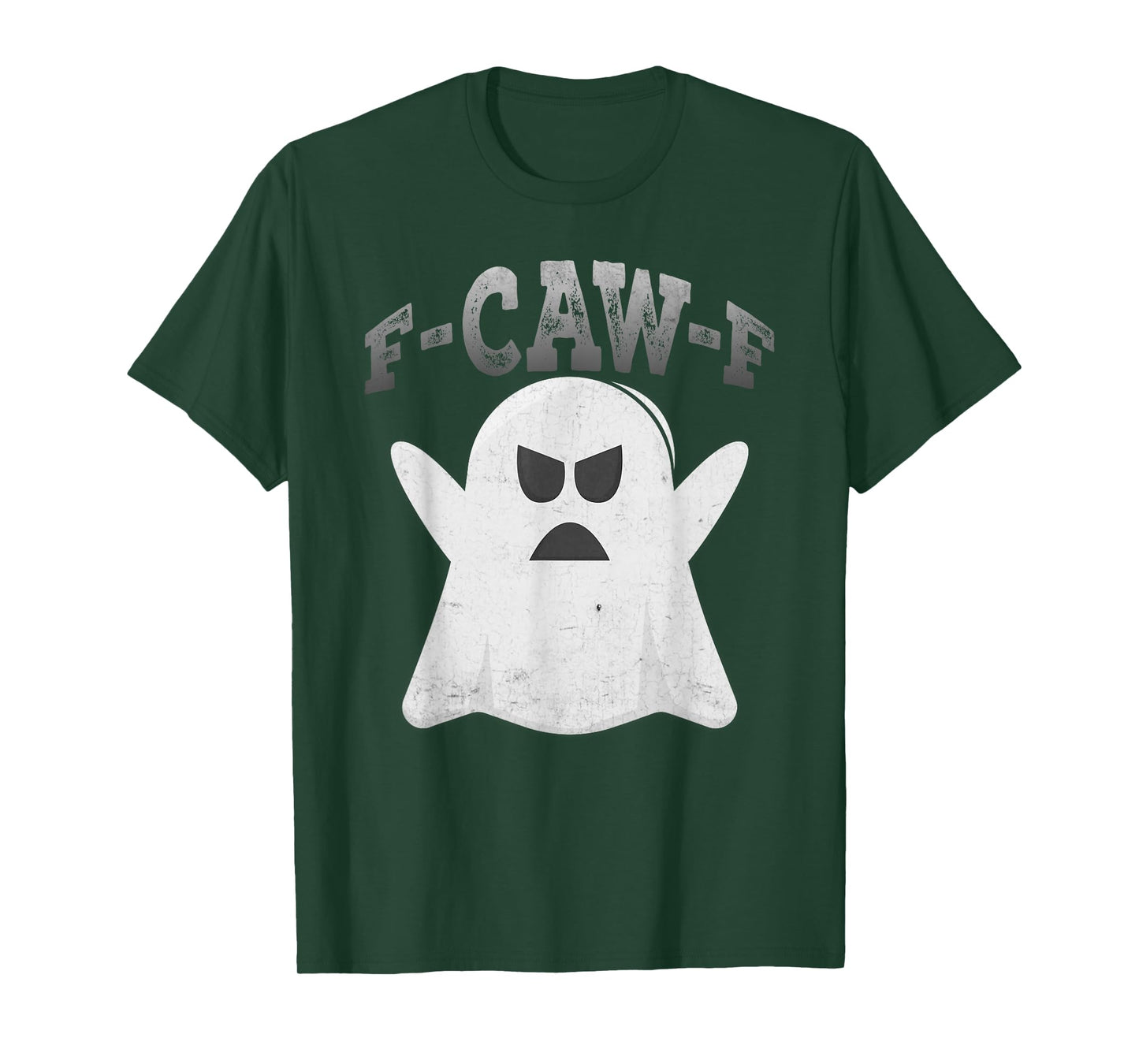 F-CAW-F Boo Ghost Halloween Funny Spooky Humor Graphic T-Shirt