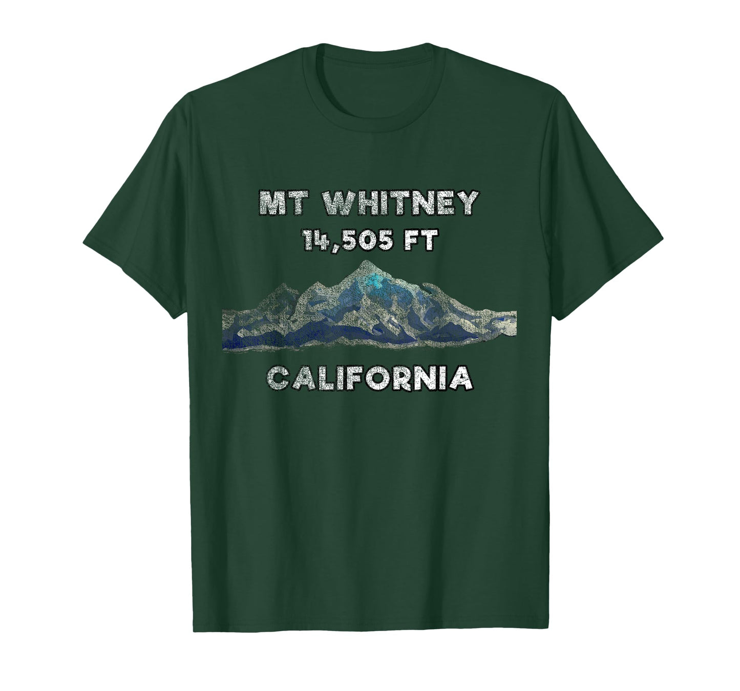 Mount Whitney Shirt with Mountain Scene - Mt Whitney Shirt T-Shirt