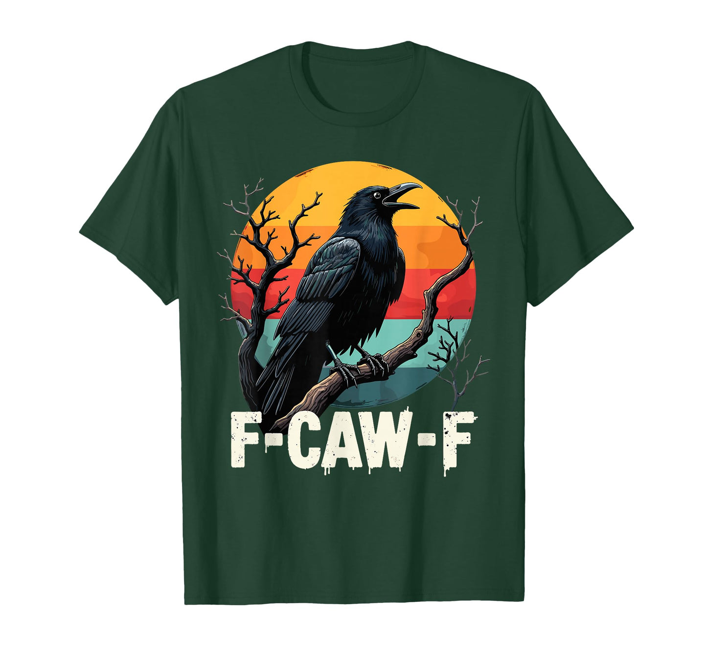 F-Caw-F Funny Crow Gothic Bird Halloween T-Shirt