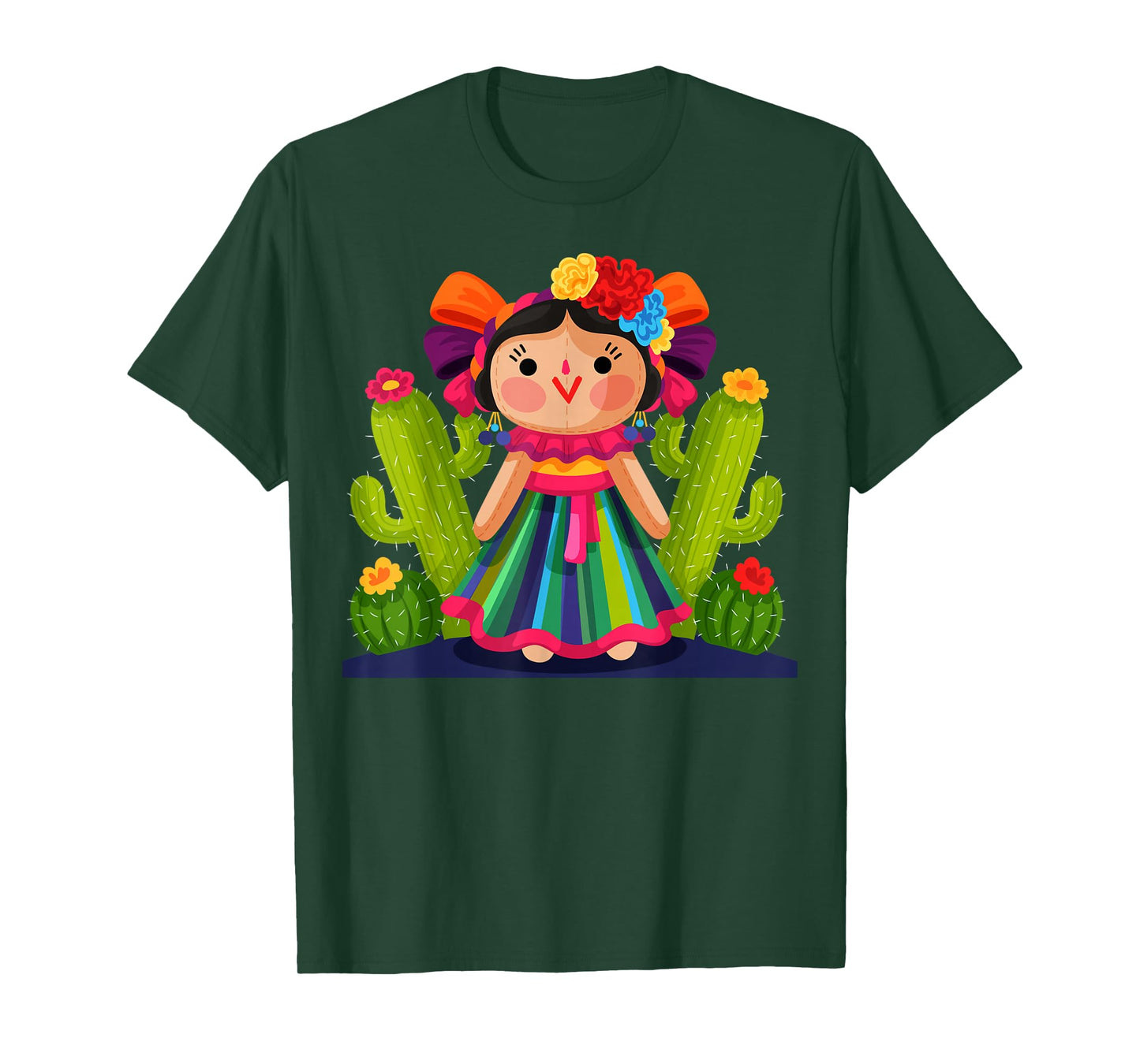 Muñeca Típica Mexicana María Lele Muñeca Otomi Artesanal T-Shirt
