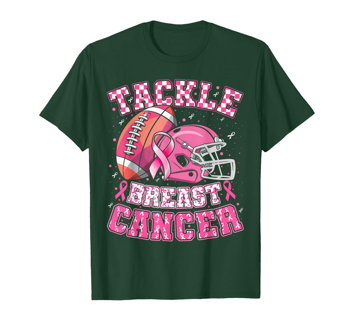 Tackle Breast Cancer Awareness American Football Men Women T-Shirt