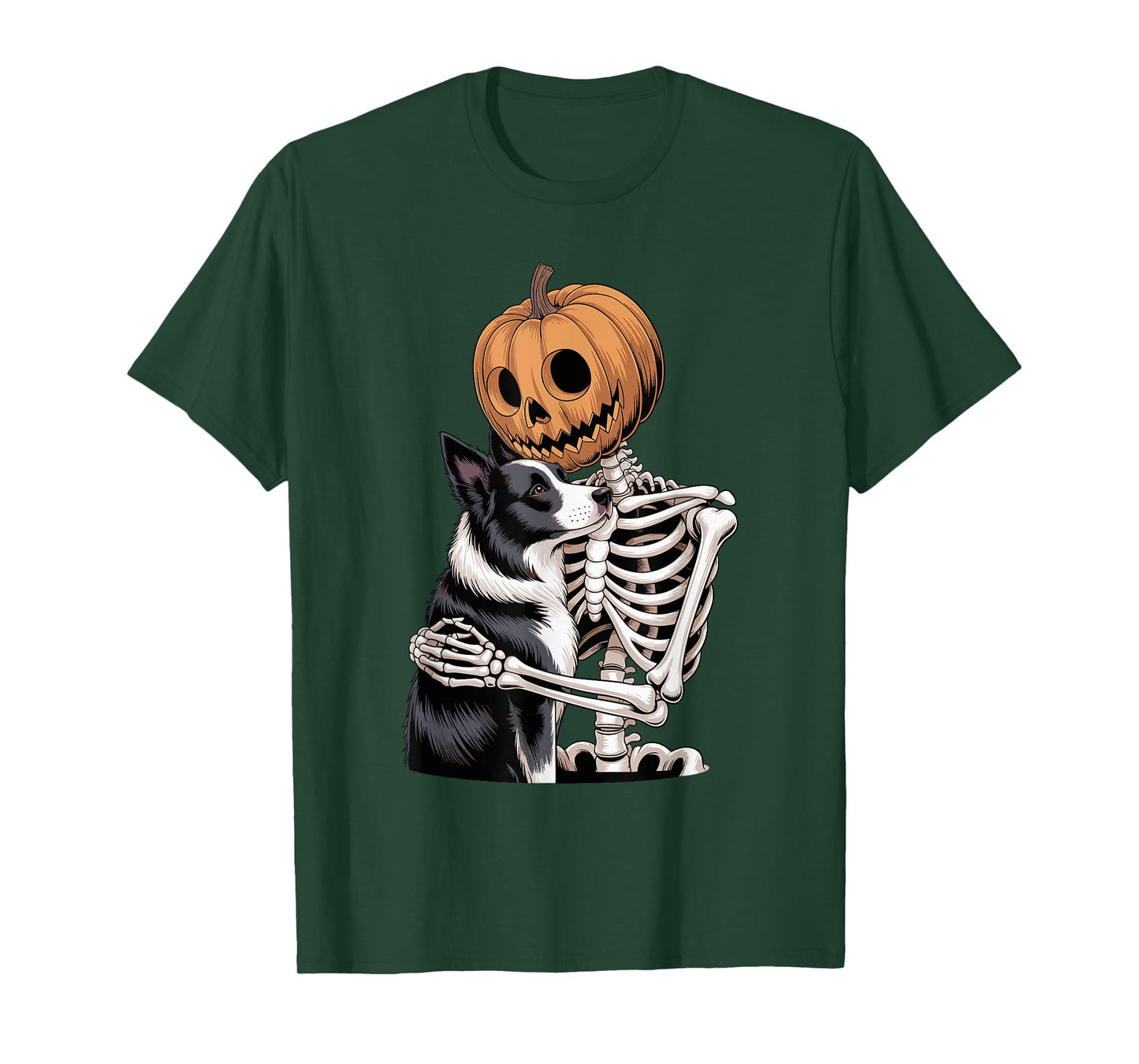 Halloween Skeleton Border Collie T-Shirt
