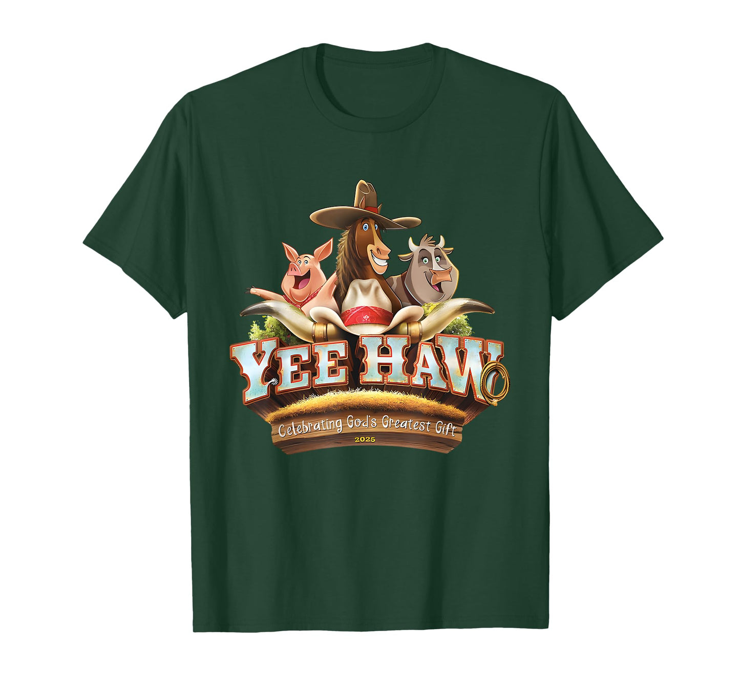 Yee Haw VBS 2025 Animal Farm Vacation Bible School T-Shirt