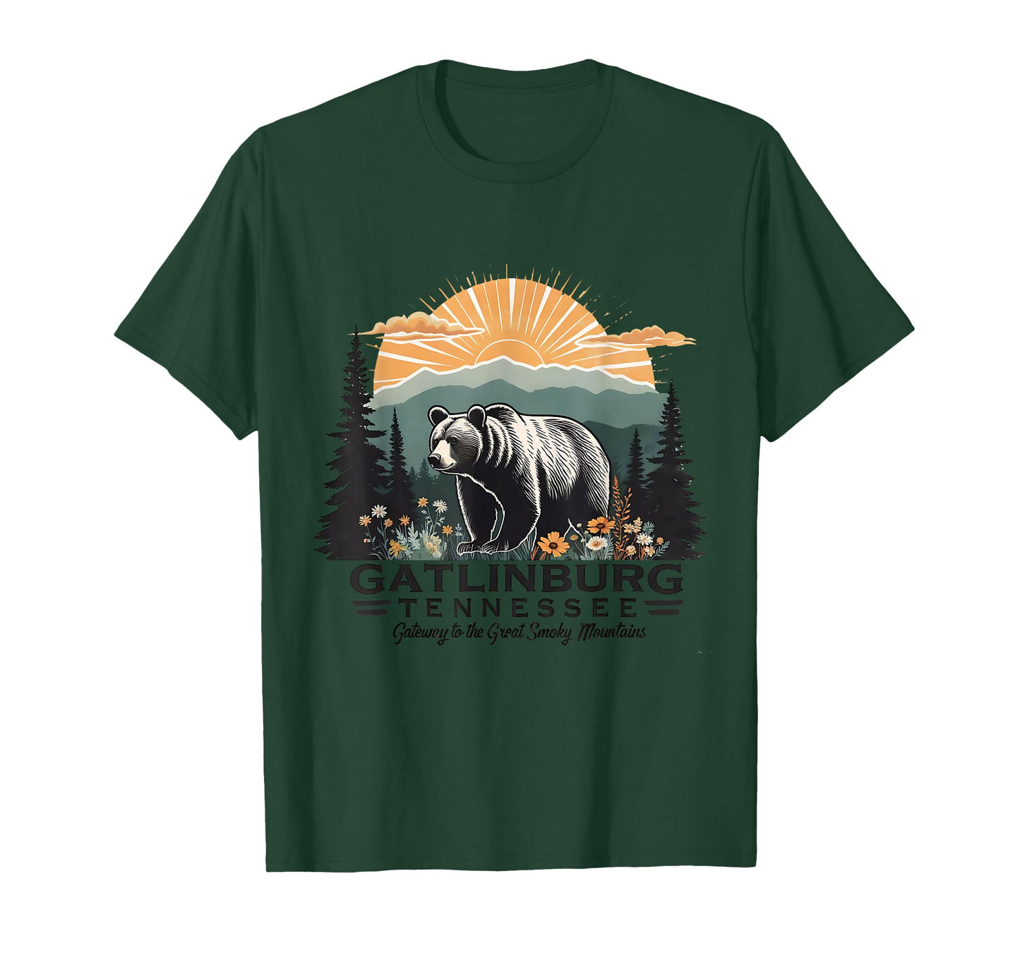 Gatlinburg Tennessee Great Smoky Mountains Bear T-Shirt