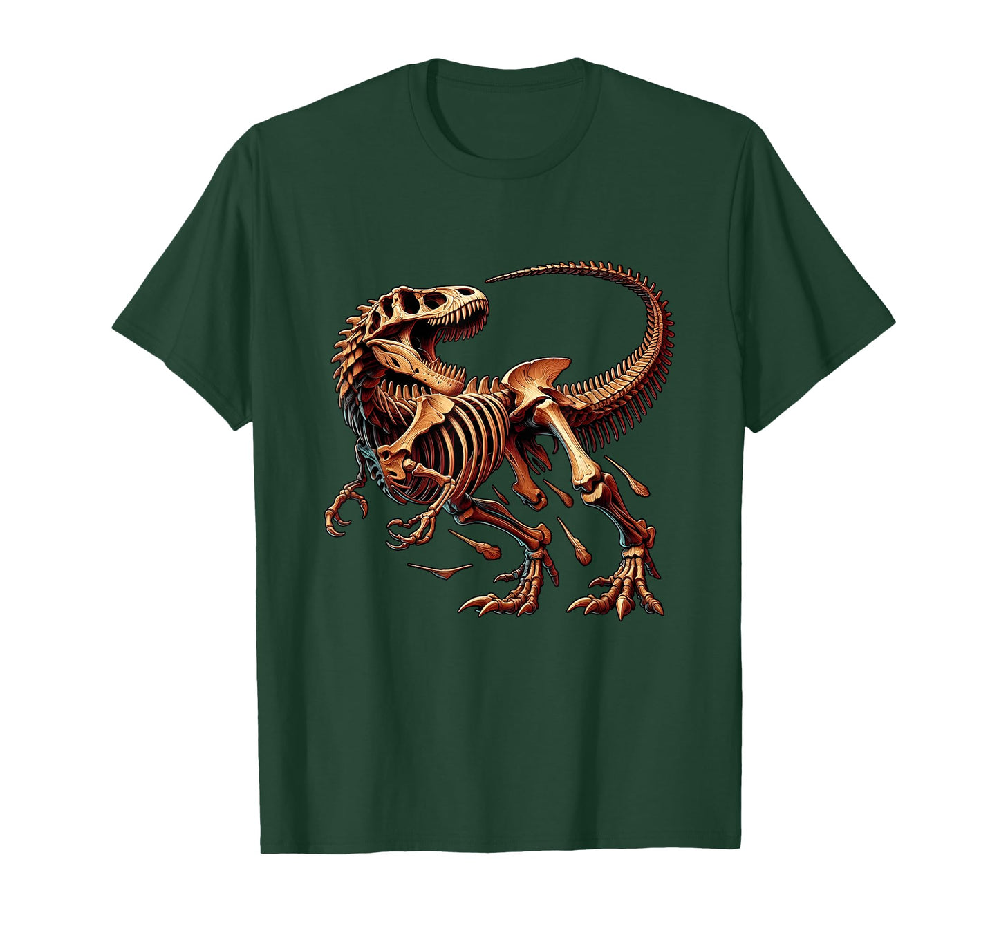 T-Rex Fossil Dinosaur Skeleton Bones Paleontology Science T-Shirt