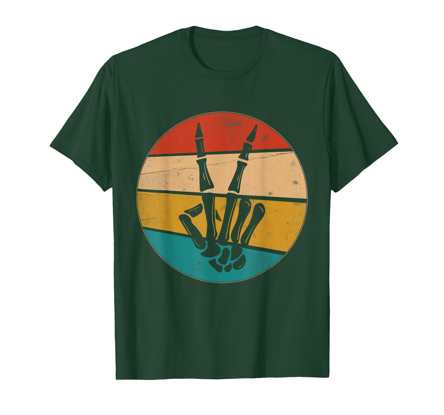 Peace Sign Skeleton Hand T-Shirt