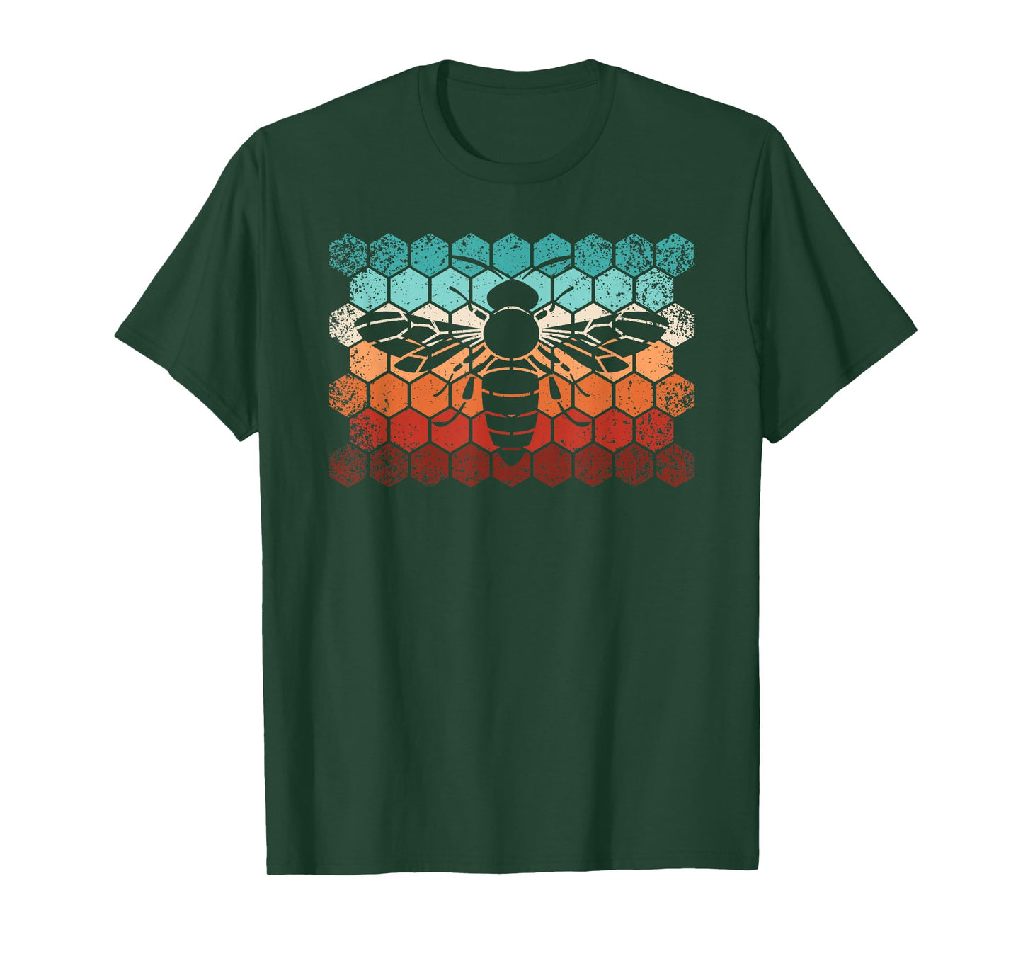 Beekeeping Honey Honeycomb Beekeeper Retro Bee Men T-Shirt