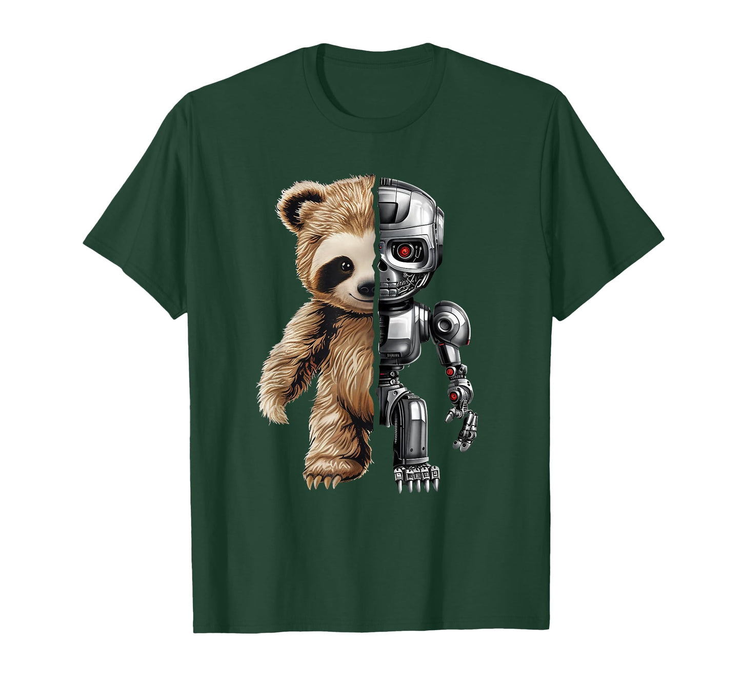 Funny Robotics Animal Lover Sloth Robots Graphic Engineer T-Shirt