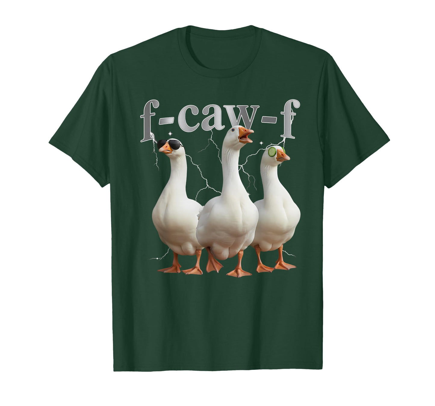 F-caw-F Goose Silly Bootleg Funny Meme Graphic Geese fcawf T-Shirt
