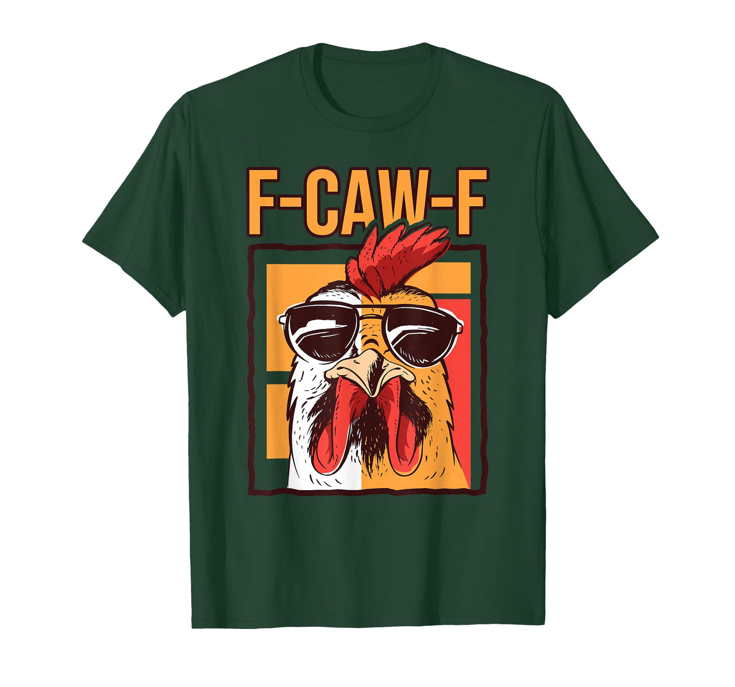 Funny Crow Graphic Design F-Caw-F Rooster Meme T-Shirt