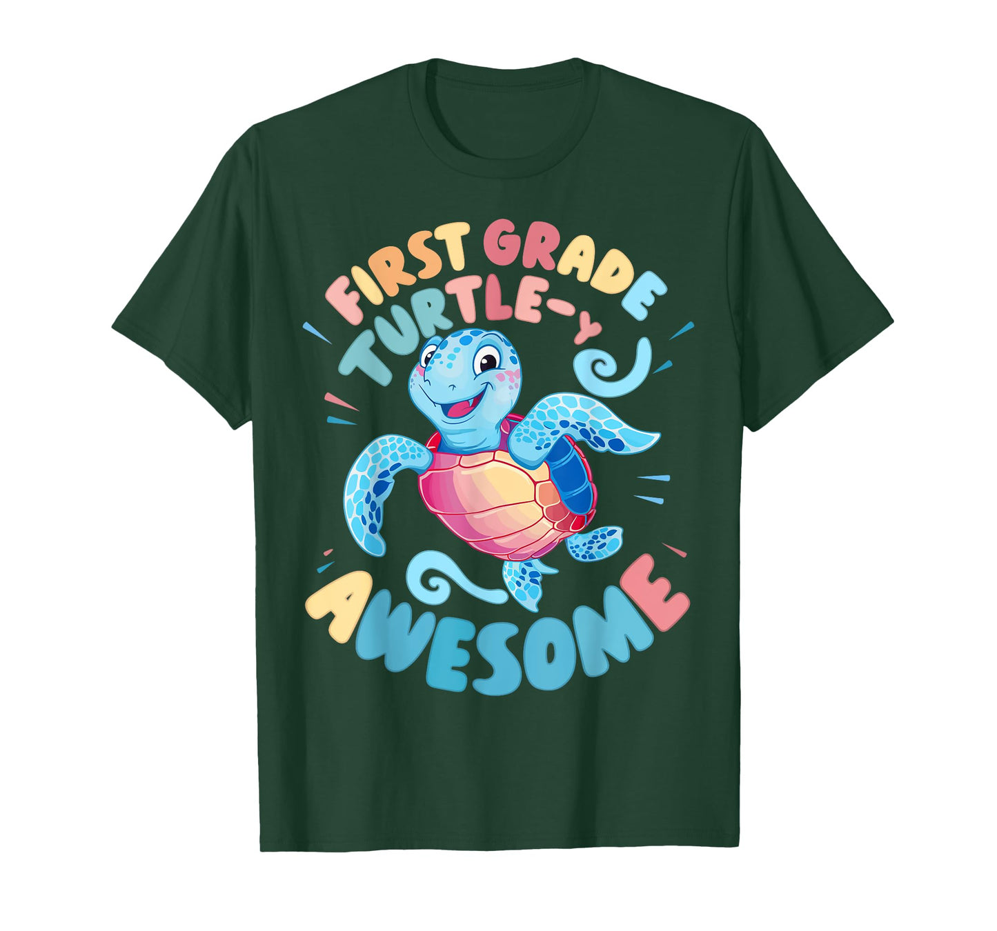 First Grade Turtle-y Awesome 1st Grade Back to School T-Shirt
