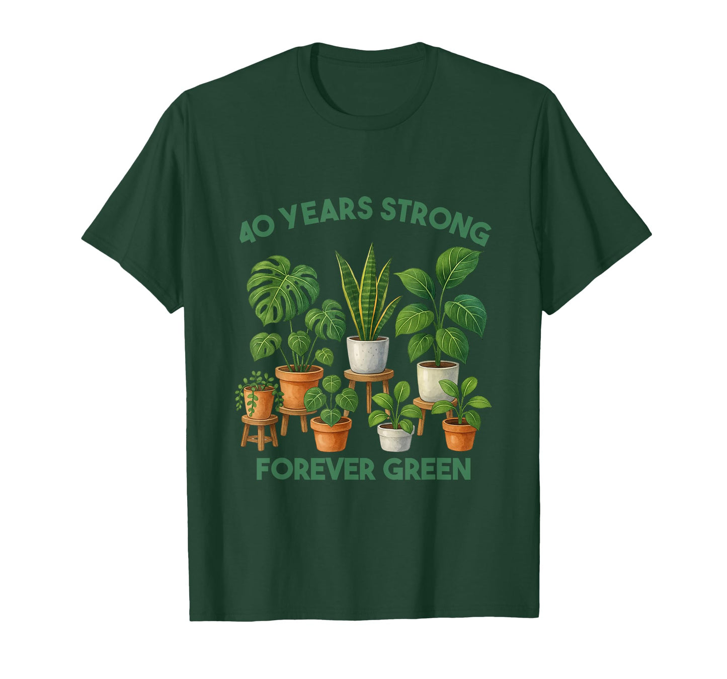 Gardening 40th Years Birthday Nature Plant Lover Men Women T-Shirt