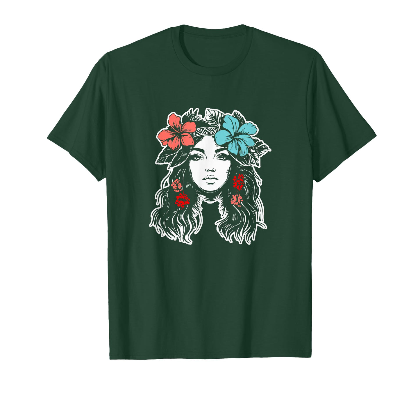 Hula Hibiscus Queen Hawaii T-Shirt