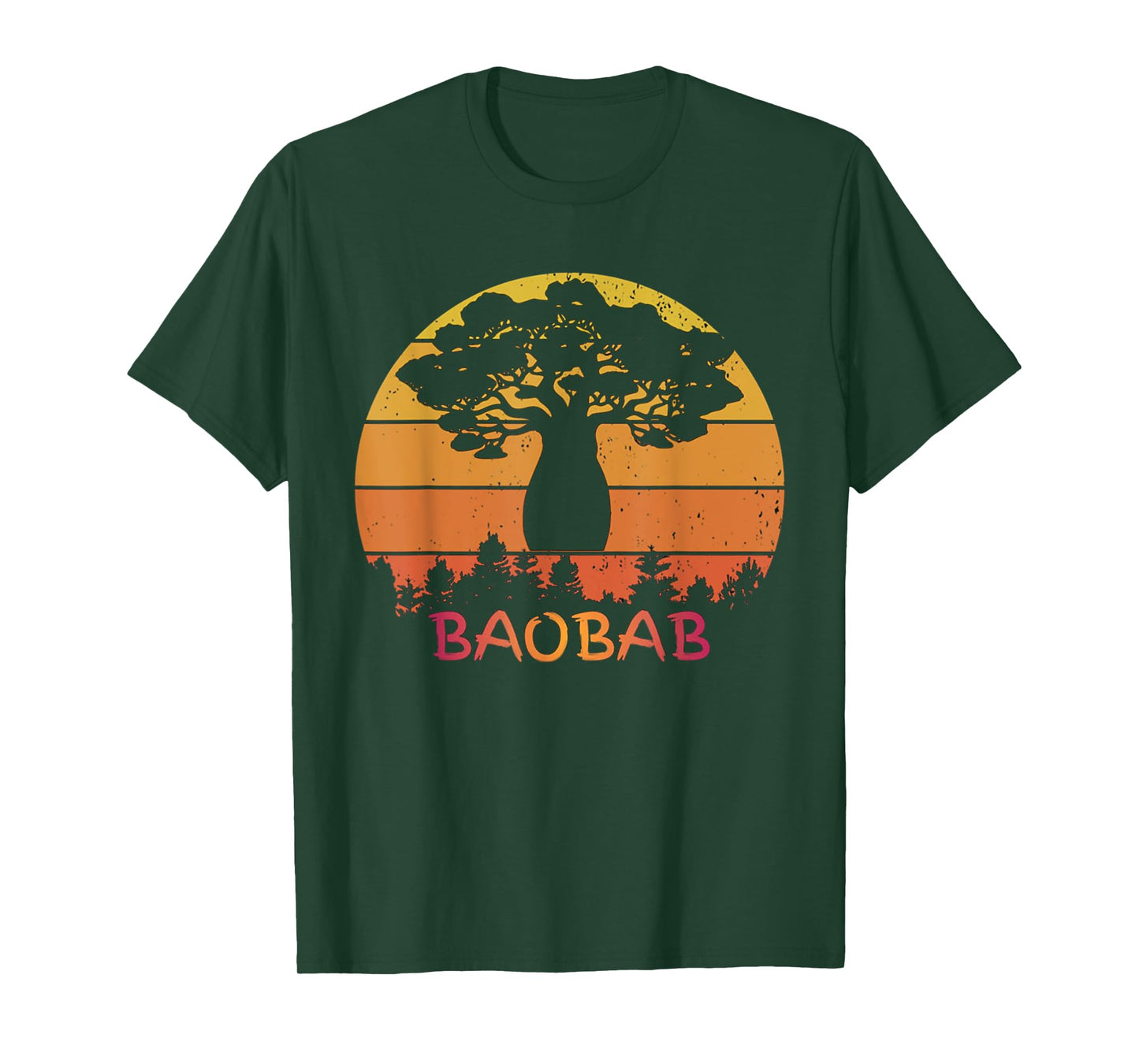 BaoBab Tree Love Nature Vintage Retro Style Funny T-Shirt
