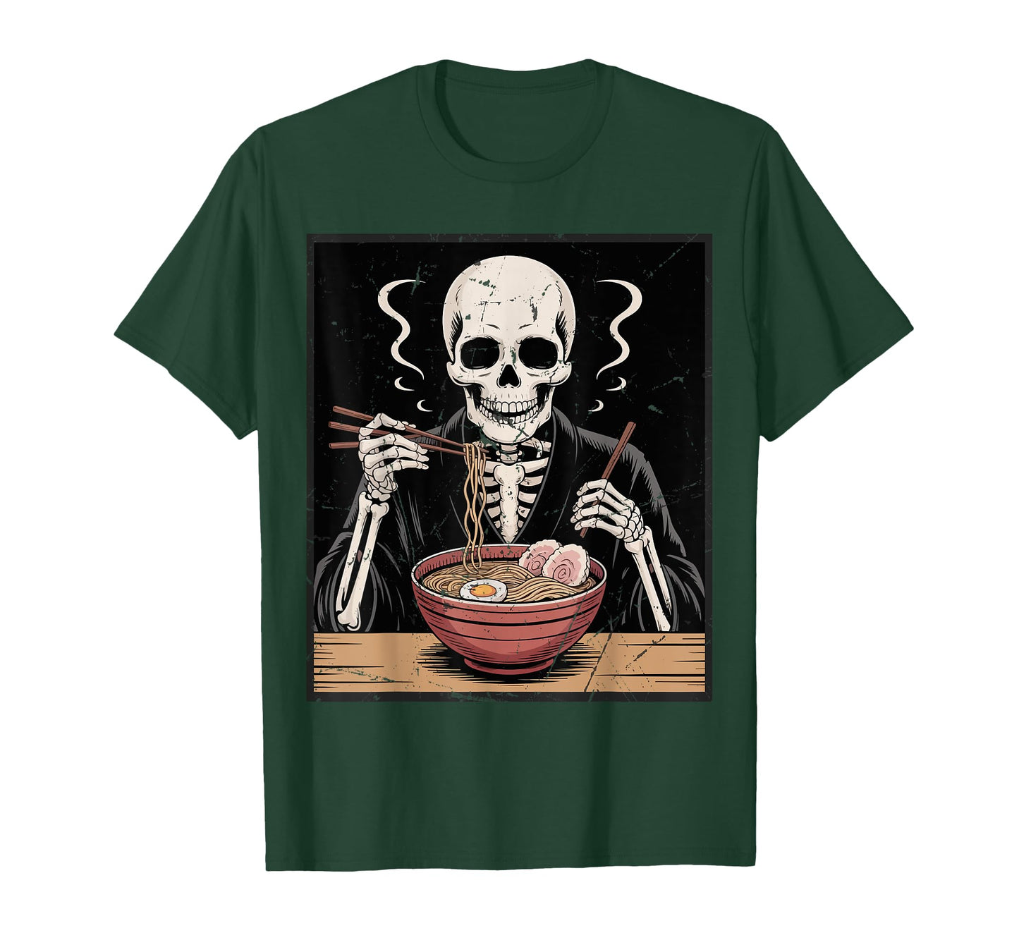 Vintage Japanese Skeleton Ramen Noodles for Men Women Kid T-Shirt