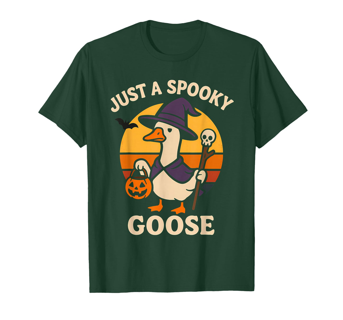 Today Im Spooky Goose Halloween Skeleton Costume Silly Goose T-Shirt