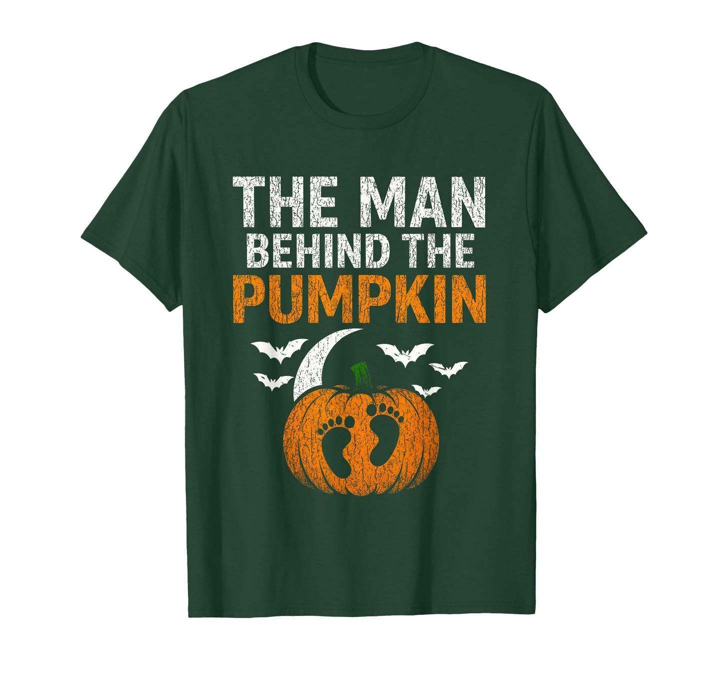 Pregnancy Announcement Dad Pumpkin Halloween Costume Funny T-Shirt
