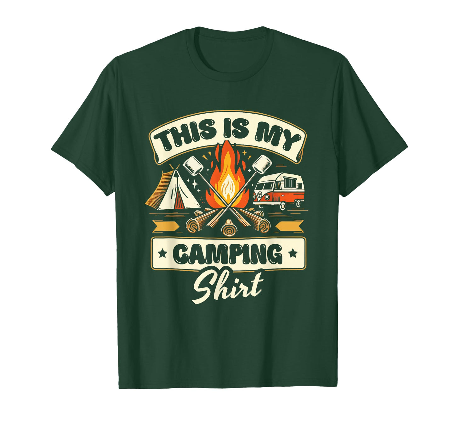 Funny Glamping Camping Lover Design T-Shirt