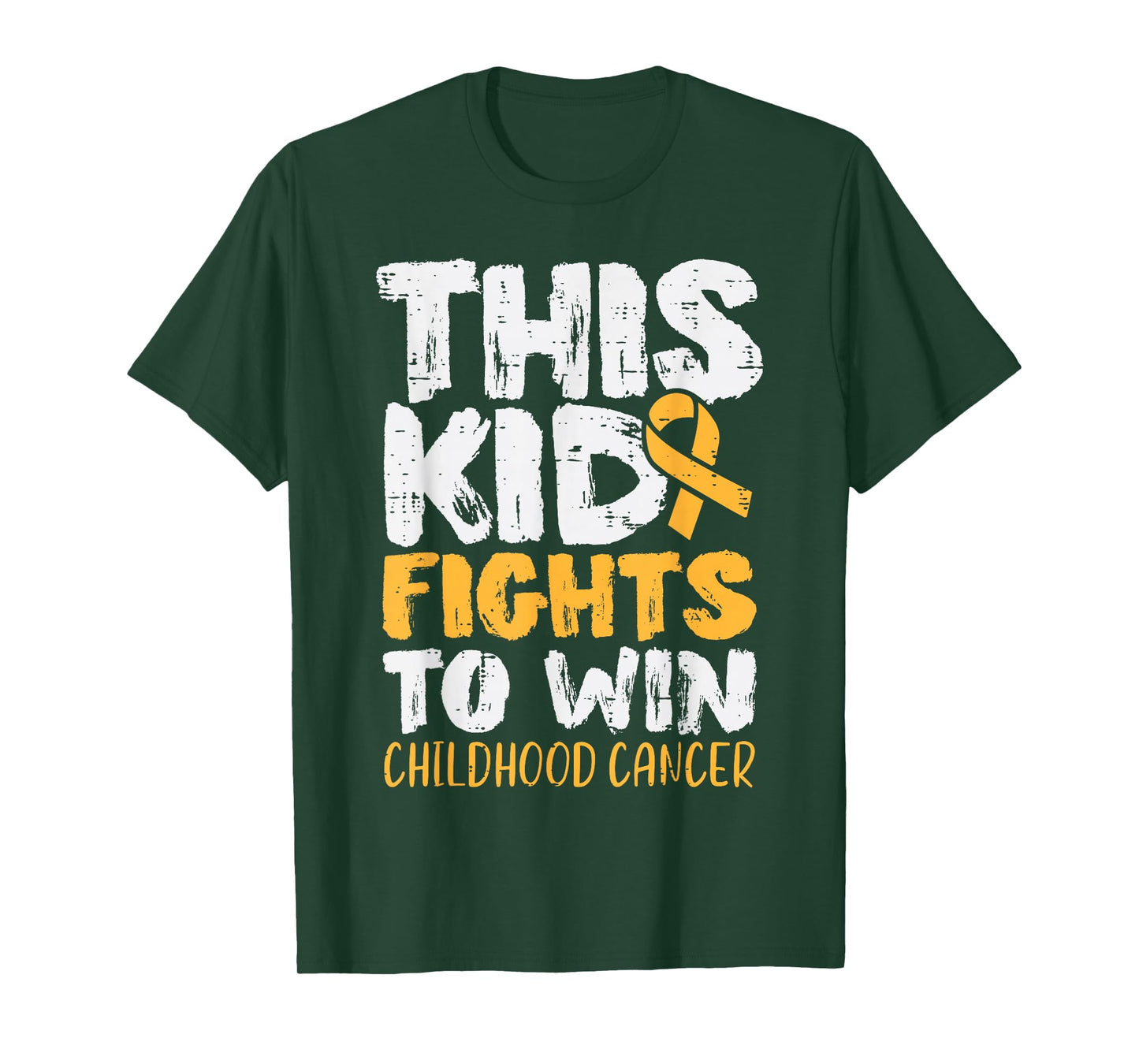This Kid Fights To Win Childhood Cancer Awareness Boys Girls T-Shirt