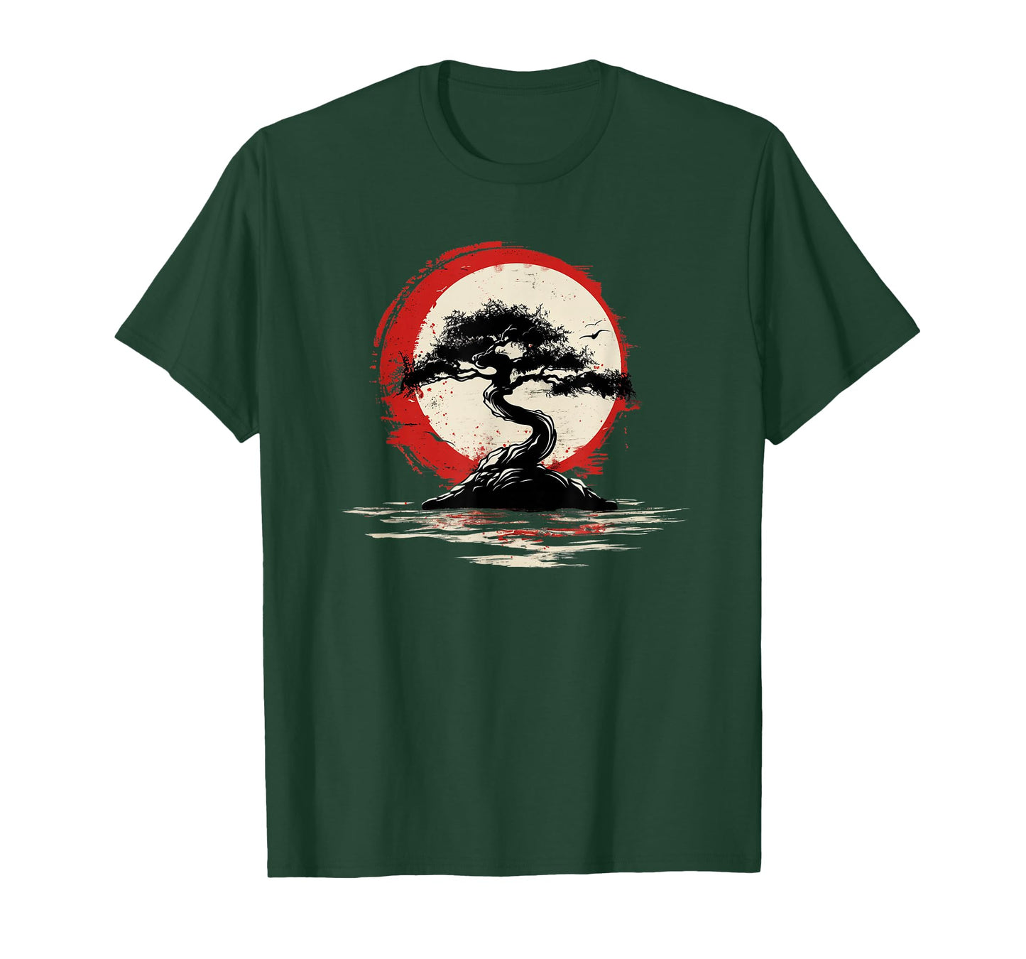 Japanese Bonsai Tree and sunset T-Shirt