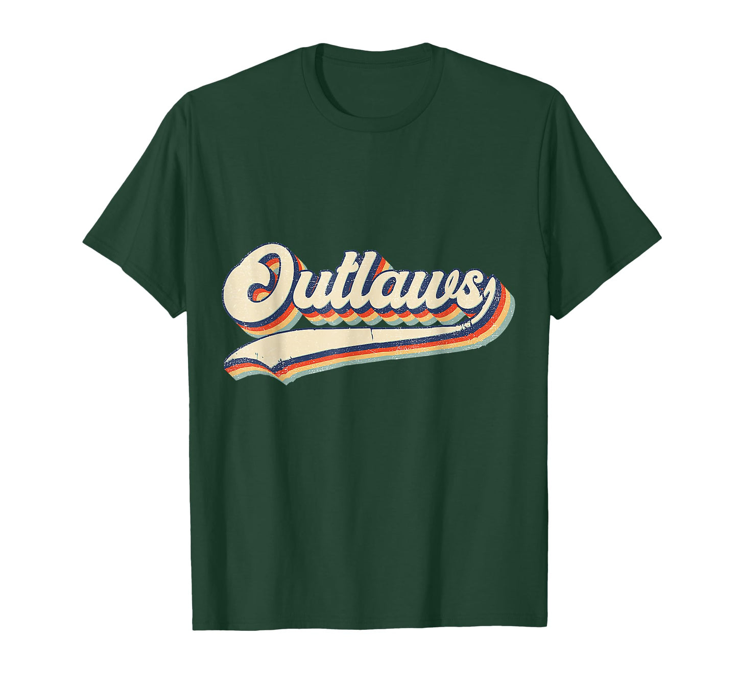 Outlaws Sports Name Vintage Retro For Men Women Boys Girls T-Shirt