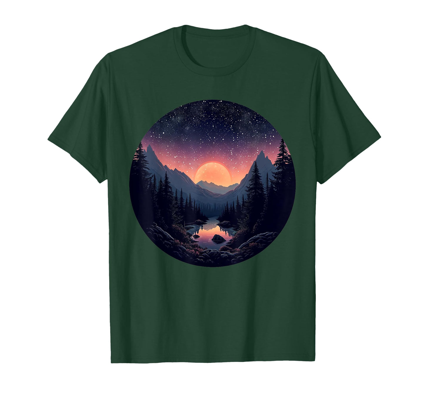 Nature's Canvas Undisturbed Mountain Trails for Men and T-Shirt
