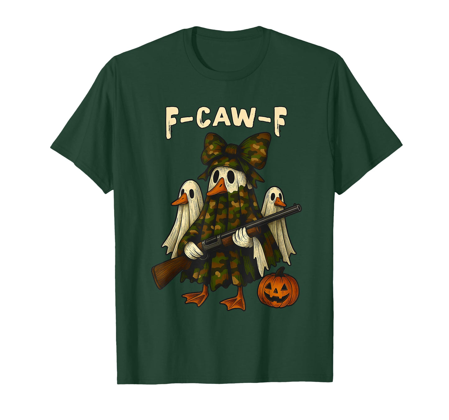 F-Caw-F Funny Hunting Halloween Goose Meme Hunter Humor T-Shirt