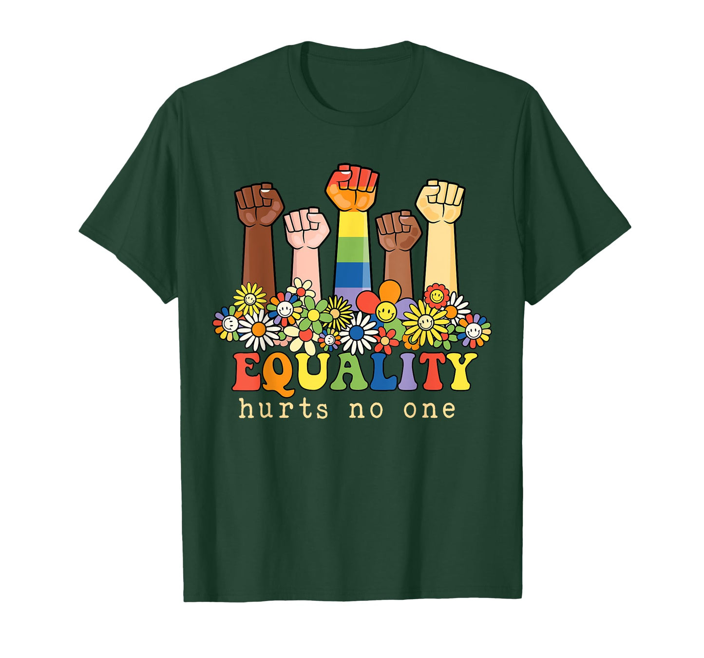 Equality Hurts No One Gay Pride Black Rights Social Justice T-Shirt