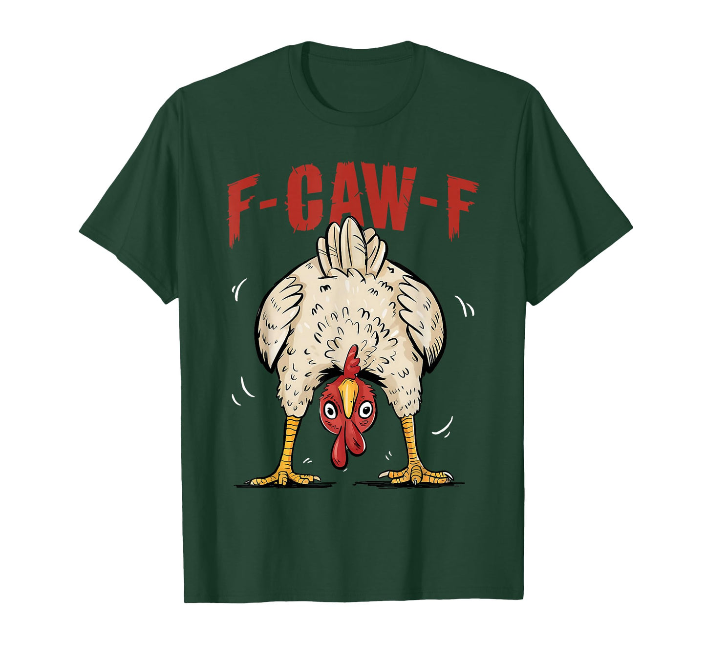 Funny F-Caw-F Chicken FCAWF Rooster Halloween Bird Crow T-Shirt