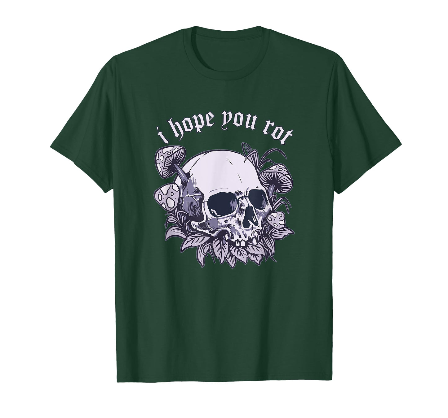 E-Girl Aesthetic Skull Mushroom Edgy Alternative Soft Grunge T-Shirt