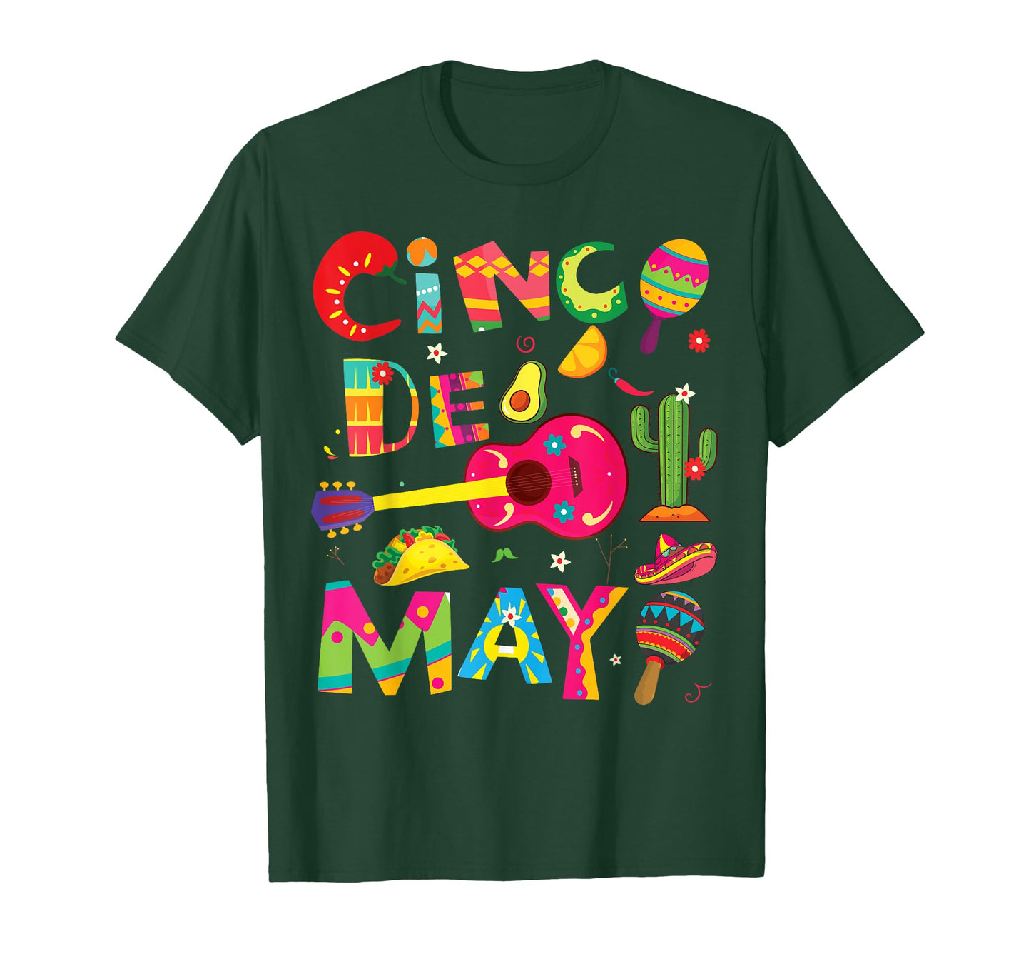 Cinco de Mayo, Men Women kids funny Mexican fiesta 5 De Mayo T-Shirt
