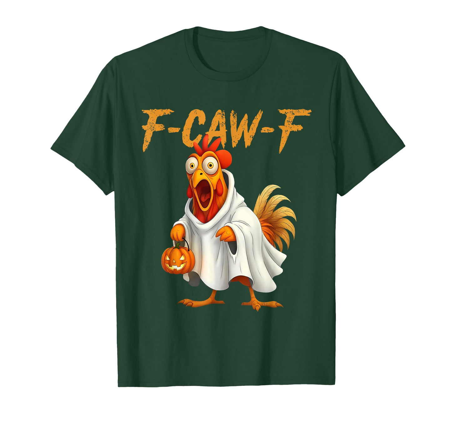 Funny F-Caw-F Chicken FCAWF Chicken Halloween T-Shirt