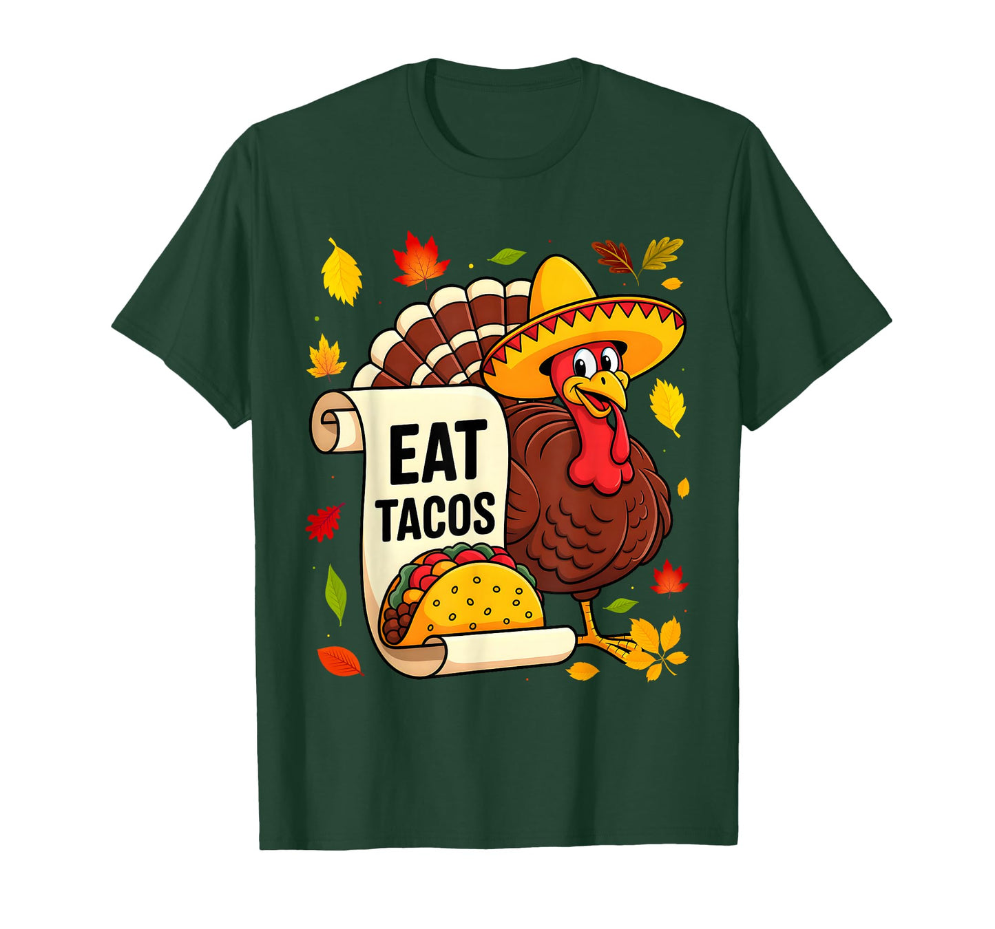 Eat Tacos Funny Turkey Thanksgiving Day for Women T-Shirt