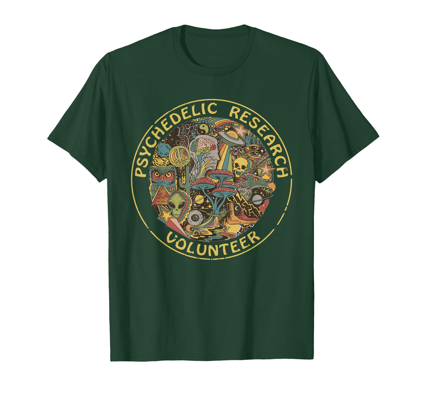 Psychedelic Mushroom | Psychedelic Research Volunteer T-Shirt