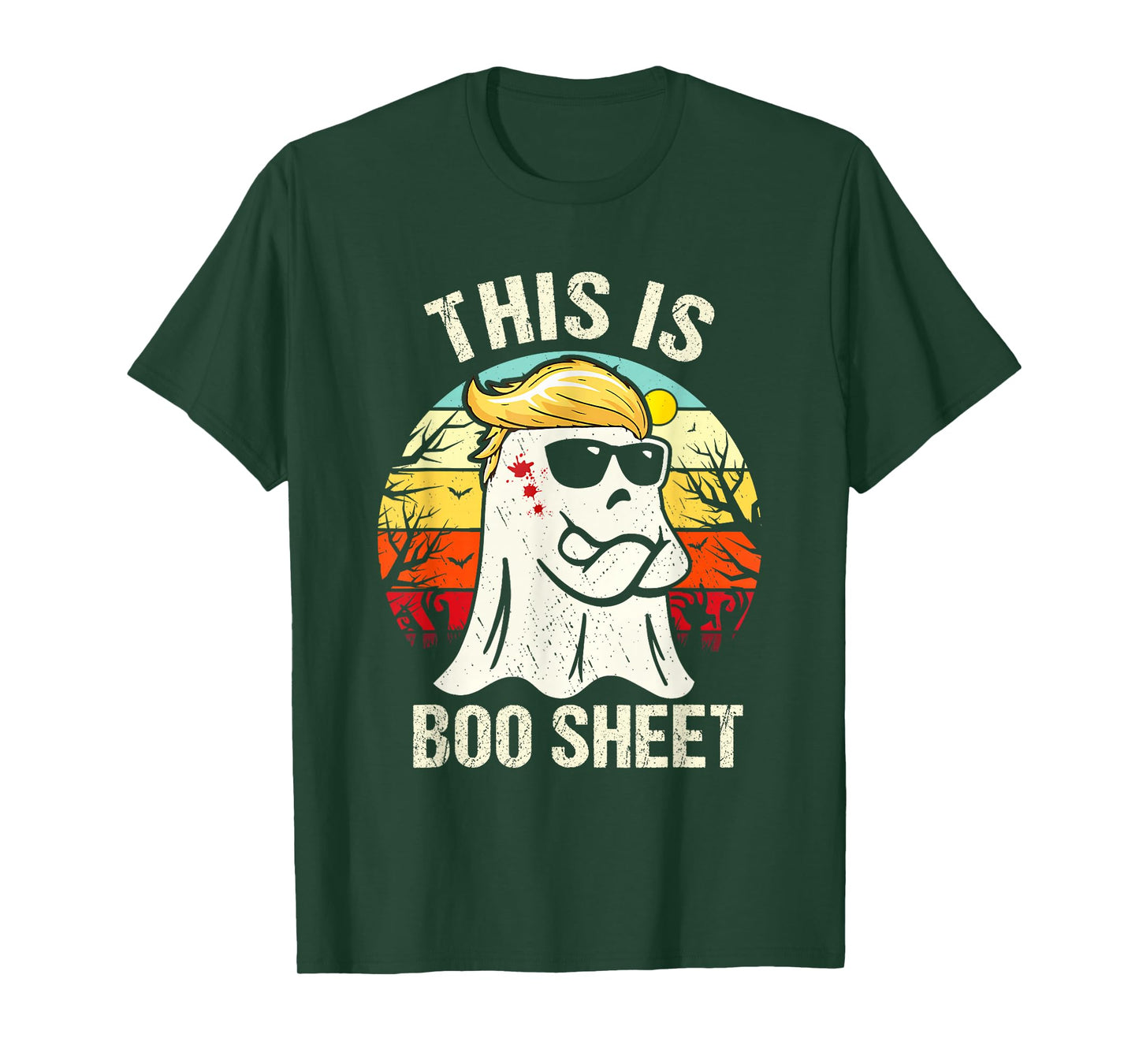 This is Boo Sheet Ghost Retro Halloween Costume Men Women T-Shirt