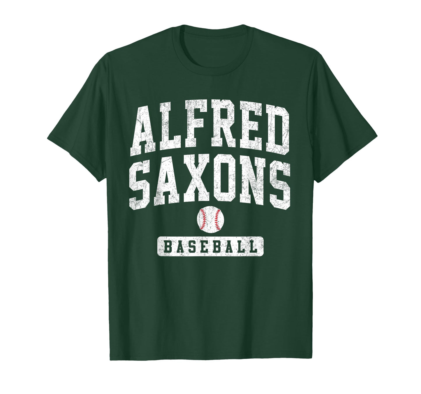 Alfred University Saxons Baseball Arch Vintage Design Men T-Shirt