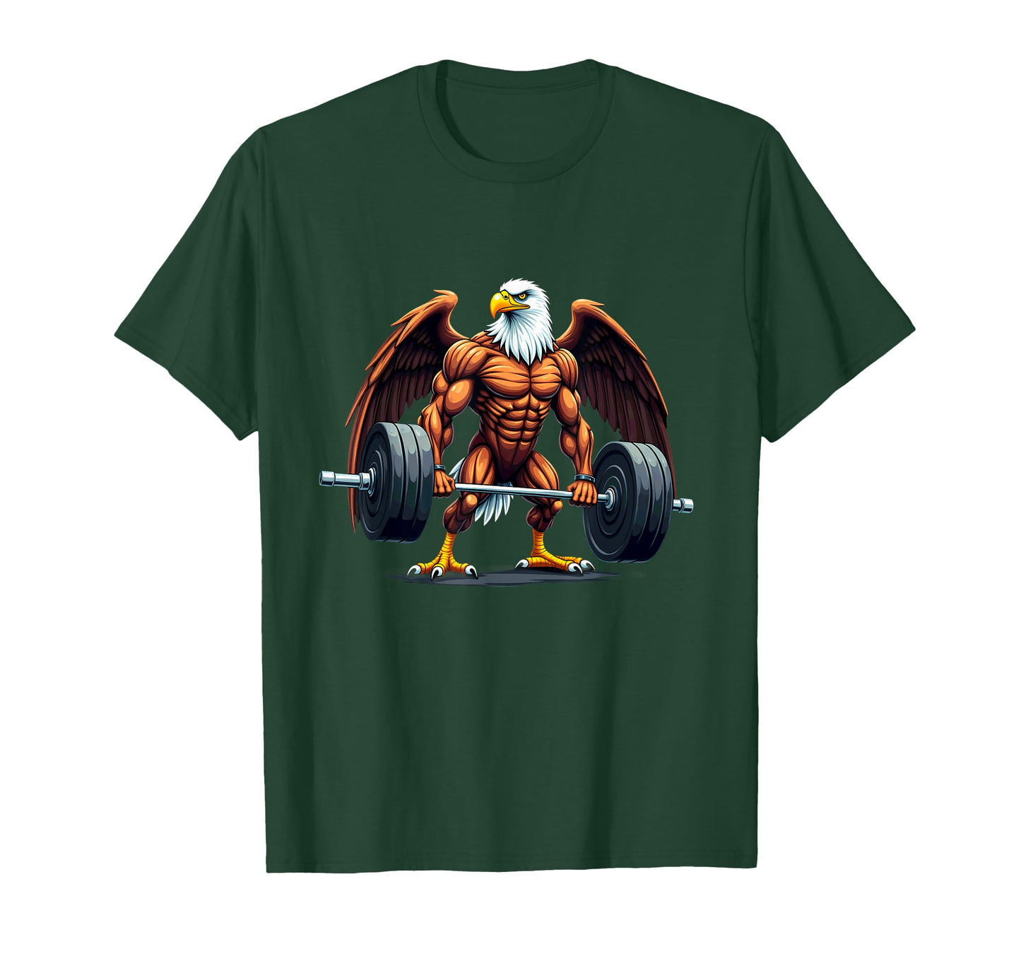 Workout Gym Eagle Deadlift Weightlifting T-Shirt