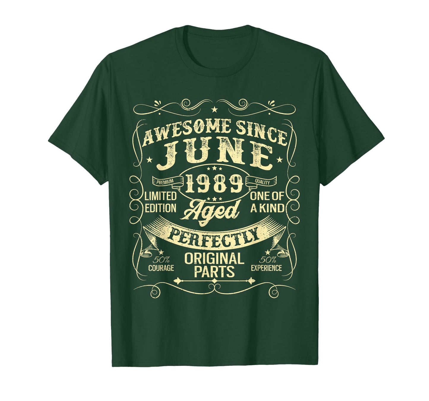 Awesome Since June 1989 Year Of Birth Birthday 1989 Vintage T-Shirt