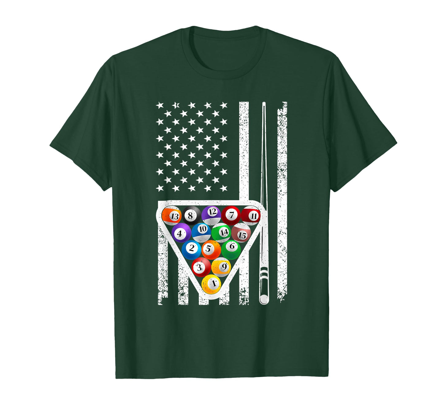 Funny Pool Art For Men Women Billiards Player Billiard Lover T-Shirt