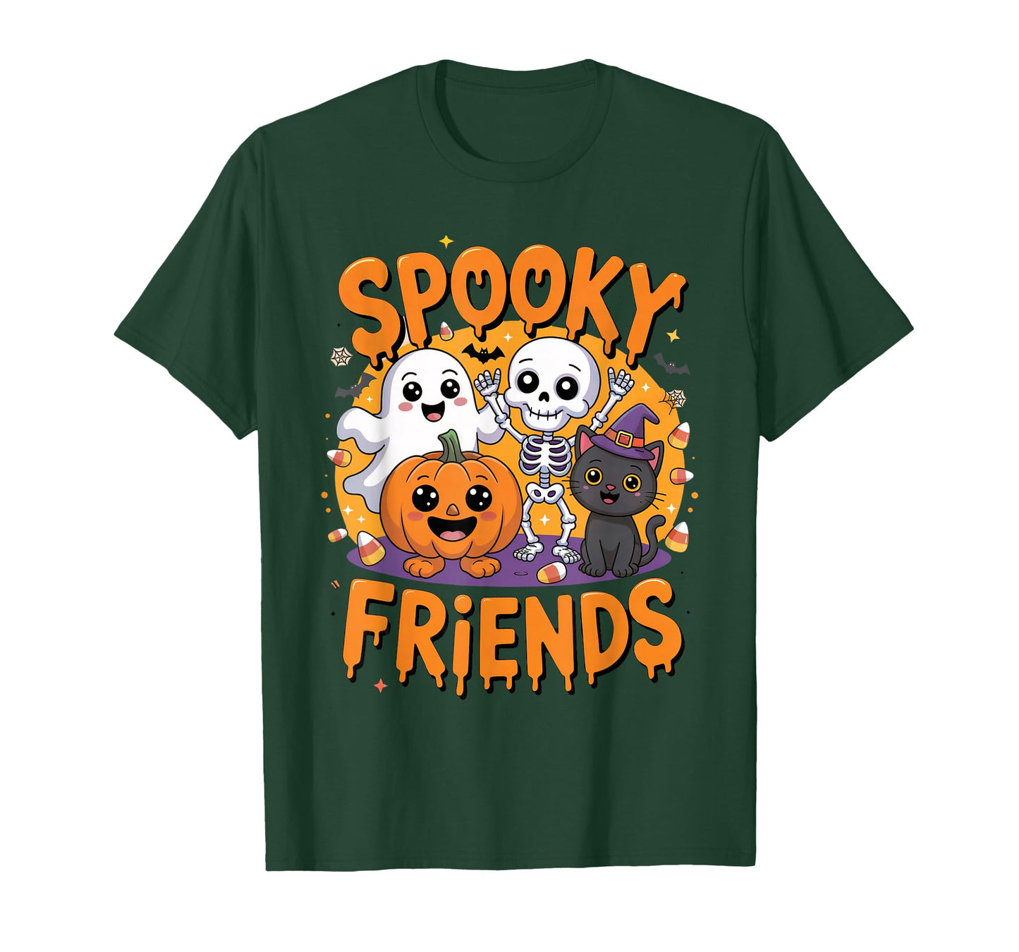 Spooky Friends Cute Halloween for Kids T-Shirt
