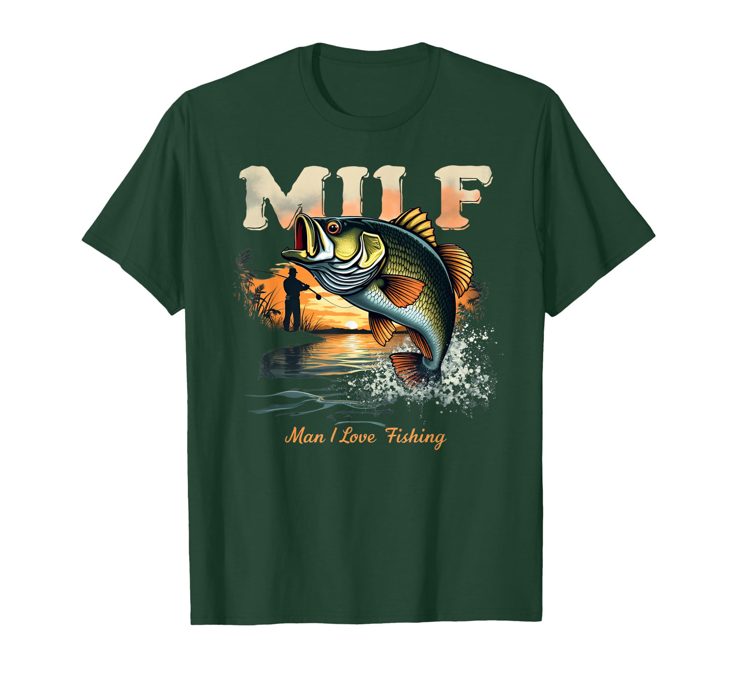 Man I Love Fishing Fish Funny Fisherman T-Shirt
